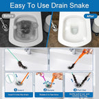 12 Pack Drain Clog Remover Kit - Image 8