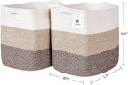 Storage Baskets for Clothes Fabric Cotton Rope Storage Basket - Image 4