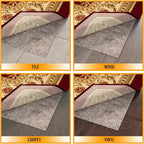 Ottomanson 8' x 11' Non-Slip Rug Pad Gripper 1/4 Inch Thick Dual Surface Felt + - Image 4