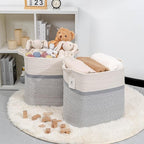 Storage Baskets for Clothes Fabric Cotton Rope Storage Basket - Image 4