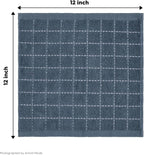 Artoid Mode Checkered Designed Cotton Grey Terry Kitchen Dish Cloths, 12x12 - Image 7