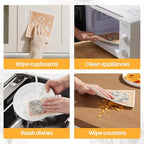 JOYMOOP 6 Pack Dishcloths for Kitchen, Reusable Absorbent Non-Scratch Cleaning - Image 5