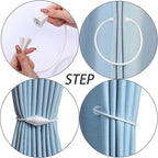 2 PCS Magnetic Curtain Tiebacks, European Style Convenient Drape Tie Backs - Image 2