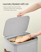 SONGMICS Laundry Basket, 26.4 Gal. Laundry Hamper, Easy Assembly, - Image 3