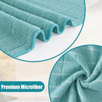 Homaxy Microfiber Kitchen Towels and Dishcloths Set, 12 Pack Soft and Absorbent - Image 2