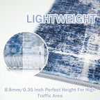 IOHOUZE Abstract Runner Rug 2x12 Ft Washable Runners - Image 5