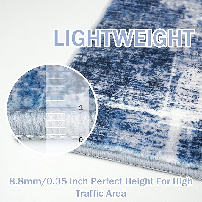 IOHOUZE Abstract Runner Rug 3x8 Ft Washable Runners - Image 5