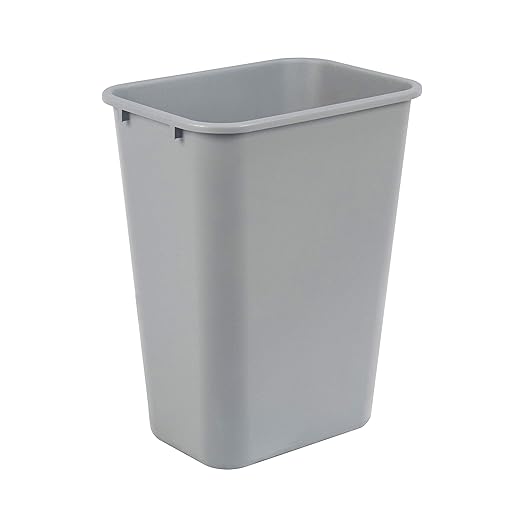 Amazon Basics Rectangular Commercial Office Wastebasket, 10 gallons by AmazonBasics