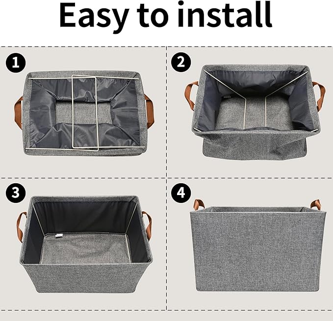 GRANNY SAYS Storage Baskets for Shelves, Closet Organizer Bins, Clothes Storage - Image 7