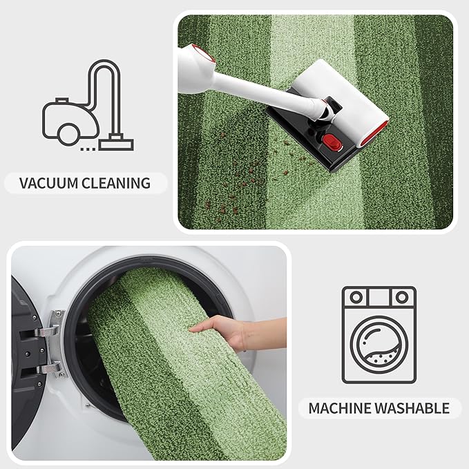 Kitinjoy Indoor Outdoor Door Mat, 59x36 Non-Slip Absorbent Dirt Trapper - Image 5