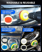 2 Inch Sanding Discs Drill Polishing Kit, Hook & Loop Wet Dry Buffing Pads - Image 5