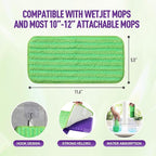 6 Pack Reusable Mop Pads for Swiffer WetJet, Washable Wet Mop Refills - Image 3