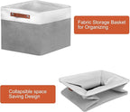 12in Open Fabric Storage Basket - Image 6