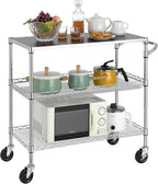 Finnhomy 3 Tier Heavy Duty Commercial Grade Utility Cart - Image 7