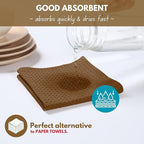 Native Fab Waffle Weave Dish Towels 12 Pack 100% Cotton, 16x26 Inches, Super - Image 2