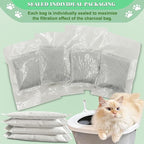 Unscented Cat Litter Box Deodorizer Kit Stick-On Activated Carbon Odor - Image 5