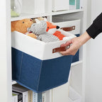 DULLEMELO Fabric Bins for Cube 11x11, Gift Baskets Empty for Boy Girl Mother - Image 5
