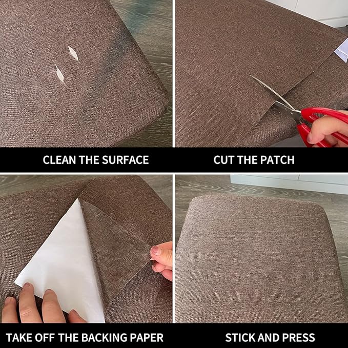 Fabric Repair Patches, 35X79 Inch Linen Repair Tape Self-Adhesive Fabric - Image 6