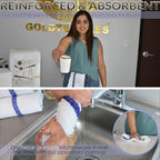 GOLD TEXTILES 36 PC New Cotton Blend White Restaurant Bar Mops Kitchen Towels - Image 4