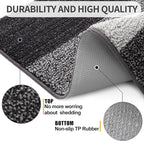 Kitinjoy Indoor Outdoor Door Mat, 59x20 Non-Slip Absorbent Dirt Trapper - Image 3
