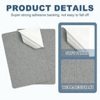 PATIKIL 8x11 Inch Linen Repair Patches, Light Gray - Image 3