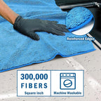 HOMEXCEL Professional Large Microfiber Car Drying Towels 2 Pack, Lint Free - Image 2