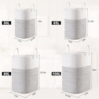 Woven Laundry Basket for Clothes, 50 L Large Rectangle Laundry Hampers - Image 8