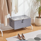 Shoe Storage Organizer for Closet, Shoe Box Organizer, Space Saving Foldable - Image 6
