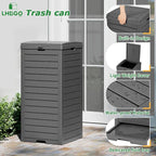 Outdoor Trash Can, 31 Gallon Garbage Can - Image 4