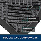 Smiry Half Circle Front Door Mat Outside Entrance, Heavy Duty Outdoor Indoor - Image 4