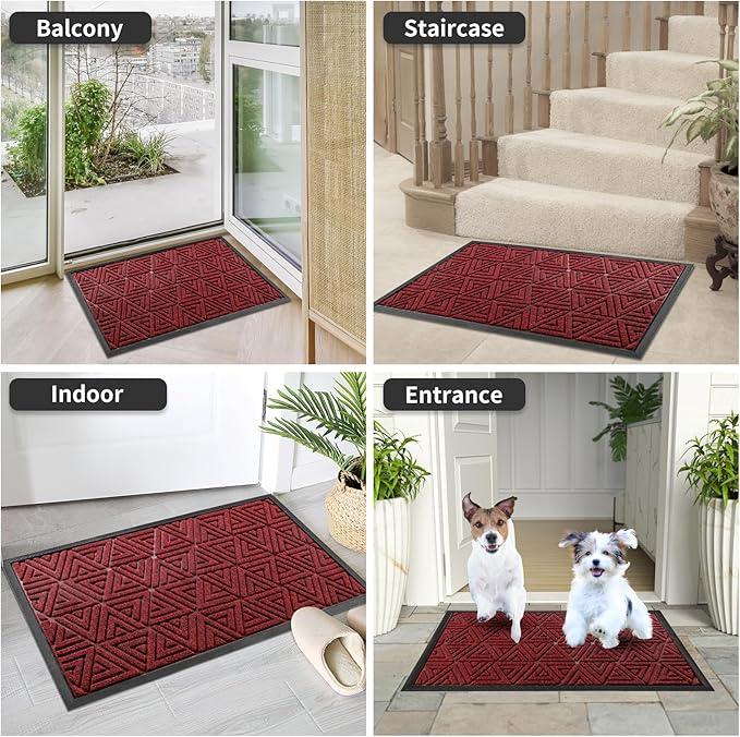 Yimobra Outdoor Mats for Front Door 29.5x17, All-Weather Waterproof Non-Slip - Image 9