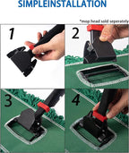 Matthew Cleaning Jaw Clamp Mop Handle, Snap-On Fiberglass Dust Mop Handle - Image 3
