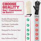 KITCHEN PERFECTION XL Silicone Smoker Oven Gloves - Image 9