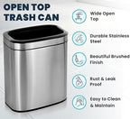 Alpine Stainless Steel Open Top Trash Can 5 Gallon - 20L Garbage Can - Image 5