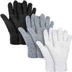 Patelai 3 Pairs Microfiber Plant Dusting Gloves Leaf Cleaning Gloves by Patelai