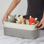 DULLEMELO Small Storage Baskets 15"x6"x5.5", Fabric Storage Bins - Image 7