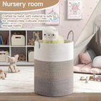 CLHMILY&Z 100L Laundry Basket Round Storage Rope Basket - Image 3
