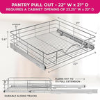 HOLDN’ STORAGE Heavy-Duty Premium Collection Pull Out Cabinet Organizer - Image 3