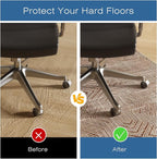 Office Chair Mat for Hardwood & Tile Floor, Anti-Slip Under Desk Rug Floor - Image 4