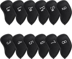 Golf 12pcs Thick Synthetic Leather Golf Iron Head Covers Set Headcover Fit All - Image 2