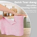 Matthew Microfiber Cleaning Cloth Roll 72Pack Reusable Paper Towels&Washable - Image 2