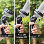 RESTMO Hose Nozzle with Easy Self-Lock Trigger, Heavy Duty Metal Water Hose - Image 2