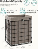 SONGMICS Laundry Hamper, 23.8 Gal. Laundry Basket, Collapsible Clothes Hamper - Image 5
