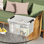 23 L Clear Plastic Storage Box - Image 4