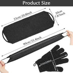 Anezus Exfoliating Back Scrubber Bath Gloves Set, Exfoliating Shower Towel - Image 7