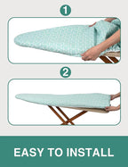 Extra Thick Ironing Board Cover and Pad, 15x54 Reflective Silicone Ironing - Image 5