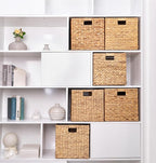 Storage Cube 10.5 x 10.5in, Wicker Storage Baskets - Image 8