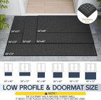 Indoor Outdoor Front Door Mats, Garage Entrance, Stain and Fade Resistant - Image 2