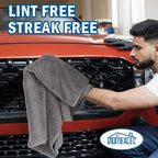 HOMEXCEL Professional Large Microfiber Car Drying Towels 4 Pack, Lint Free - Image 7