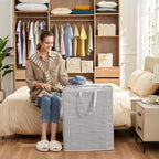 Lifewit 3 Pack Laundry Hamper Large Collapsible Laundry Baskets, Freestanding - Image 8